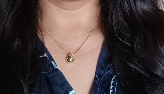 18K Gold Plated Drop Necklace