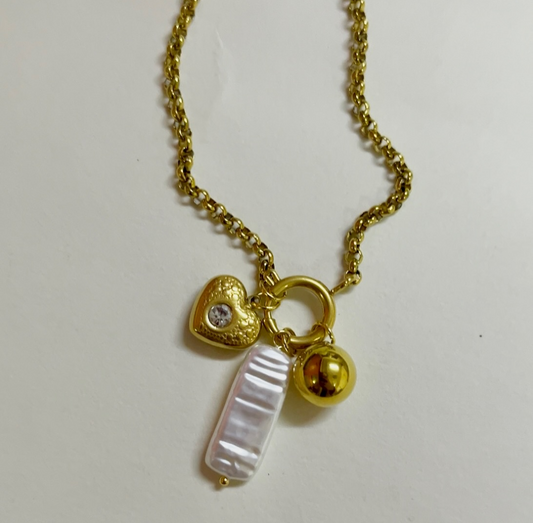 Trio Charm Glow Necklace