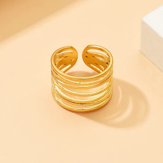 Stacked Line Ring
