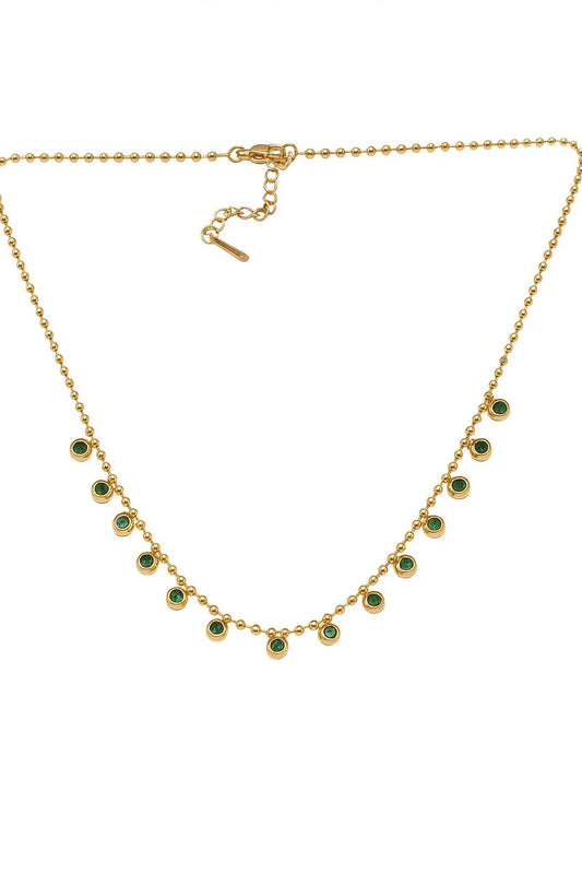 Green Charms Princess Necklace