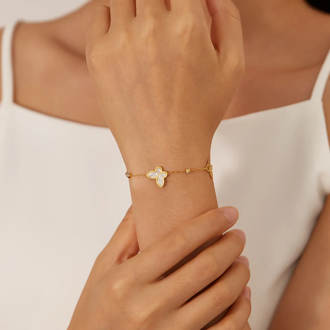Butterfly Single Chain Bracelet