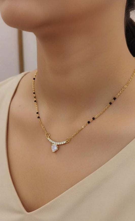 Taaj White Stone Mangalsutra