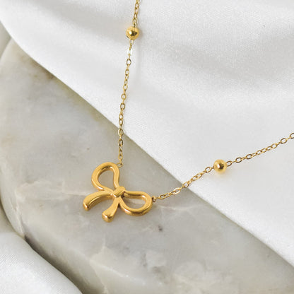 Golden Bowline Necklace