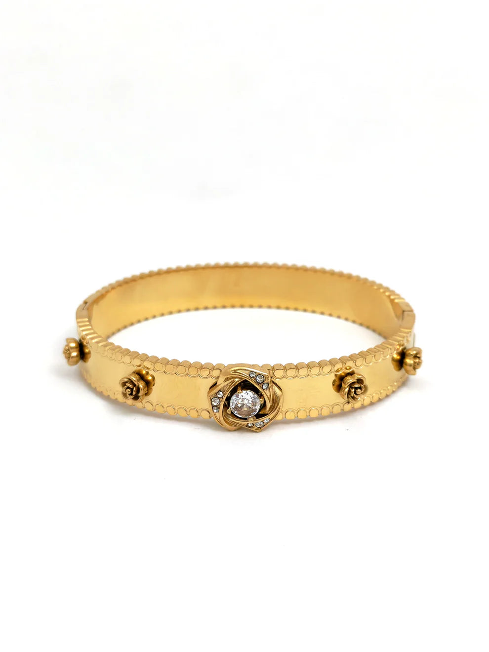 Golden Blossom Kada Bracelet.
