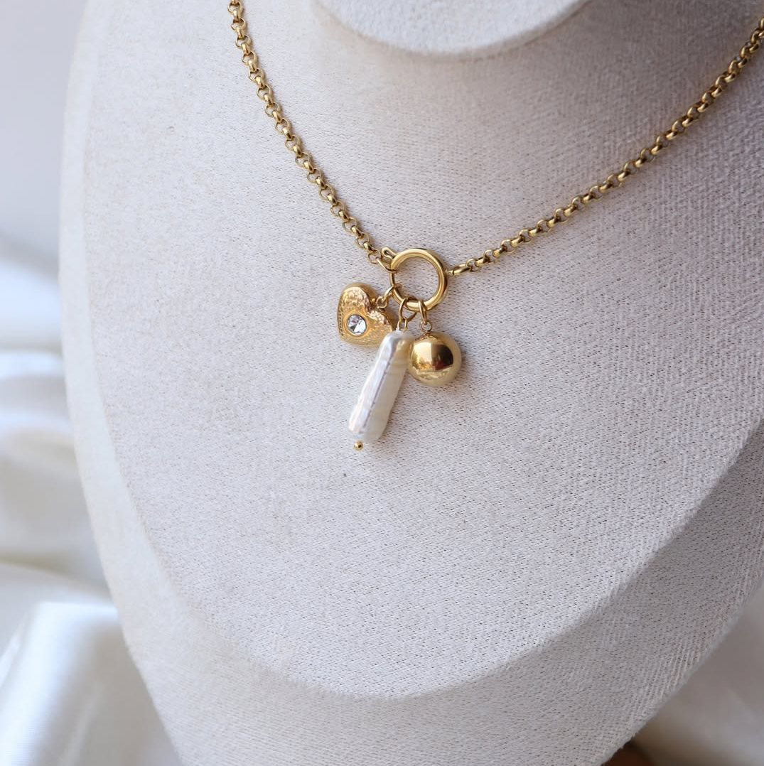 Trio Charm Glow Necklace