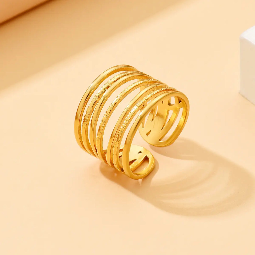 Stacked Line Ring