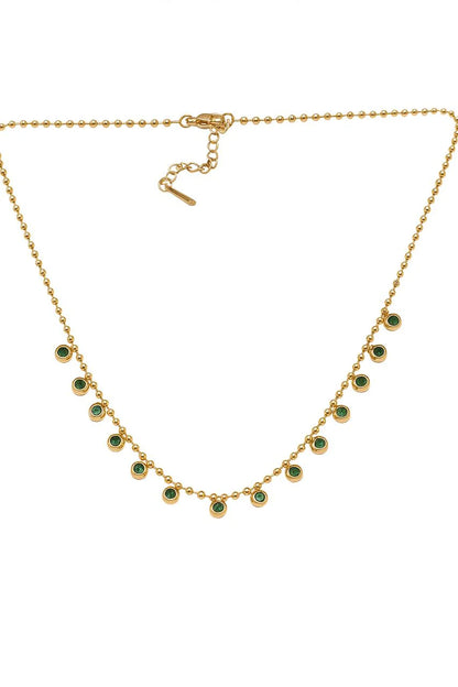 Green Charms Princess Necklace