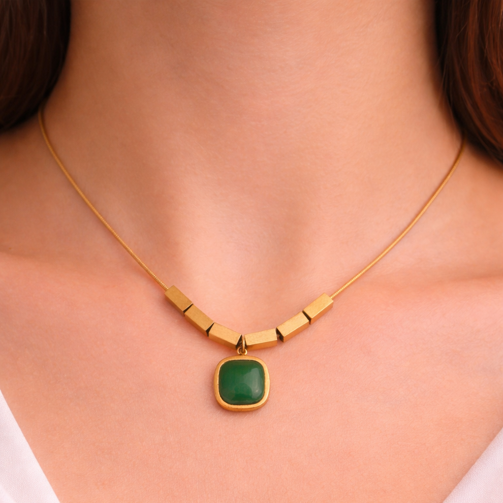 Green Stone Necklace