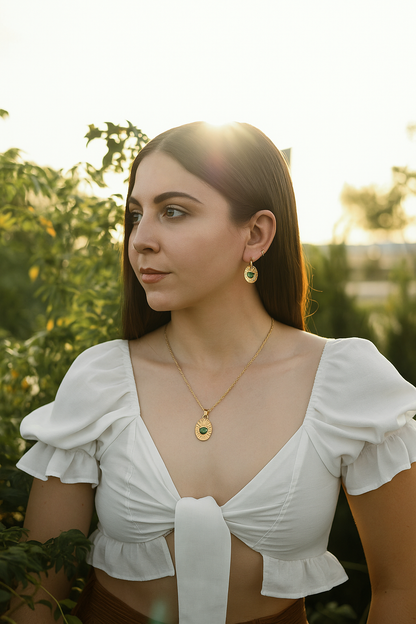 Green Heart Necklace