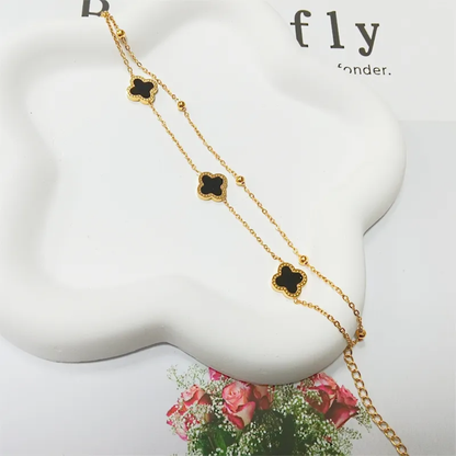 Black Clove Double Chain Bracelate