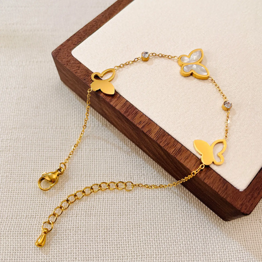 Butterfly Single Chain Bracelet