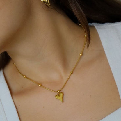 Solid Heart Necklace