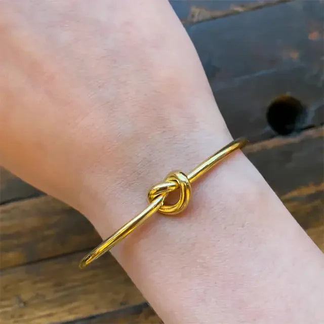 Knotted Cuff Kada Bracelet.