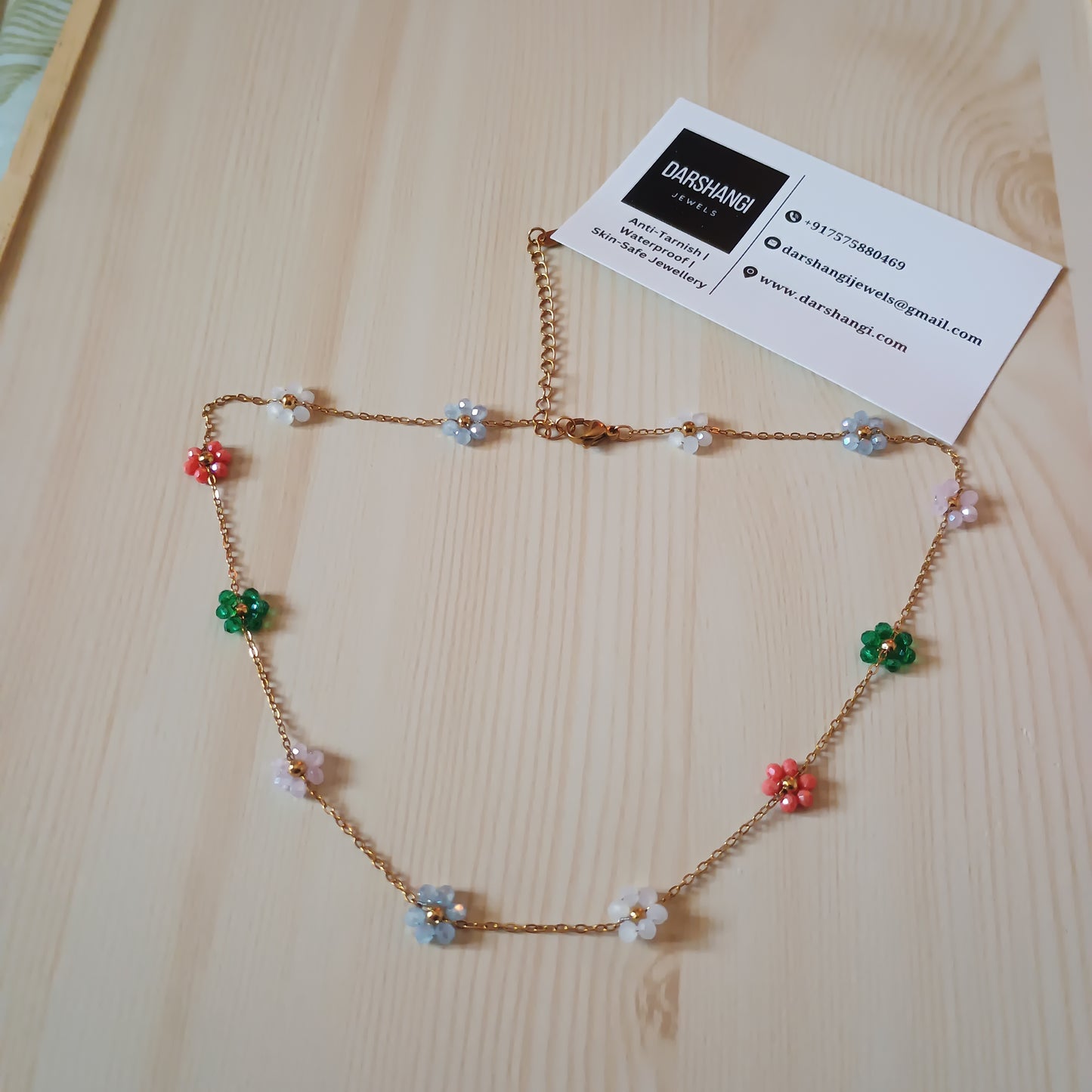 Multicolour flower Necklace
