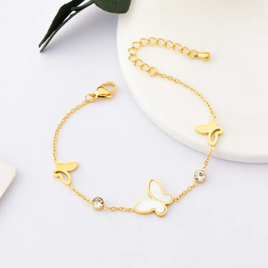 Butterfly Single Chain Bracelet