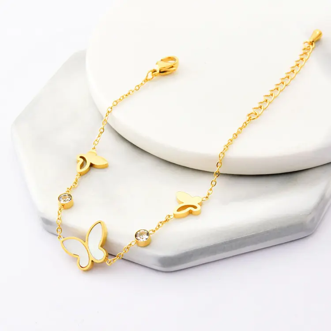 Butterfly Single Chain Bracelet