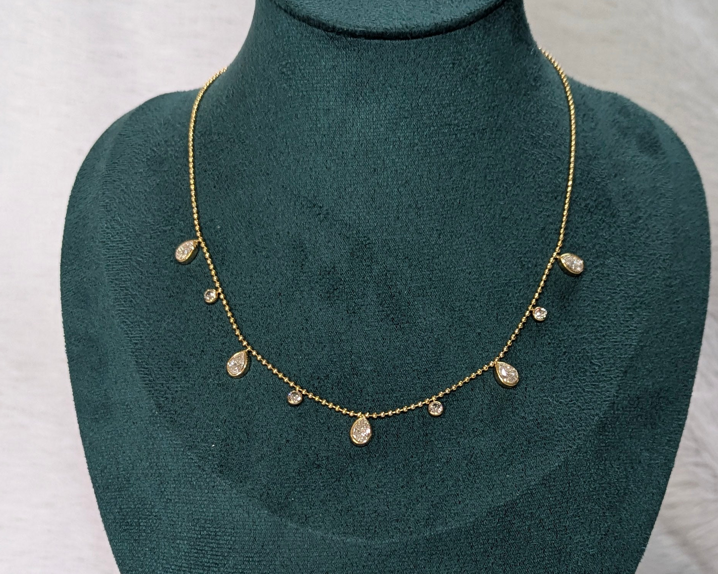Maharani Dainty Stone Charms Necklace