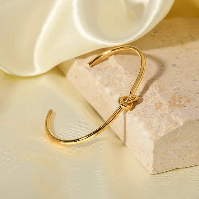 Knotted Cuff Kada Bracelet.