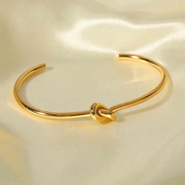 Knotted Cuff Kada Bracelet.