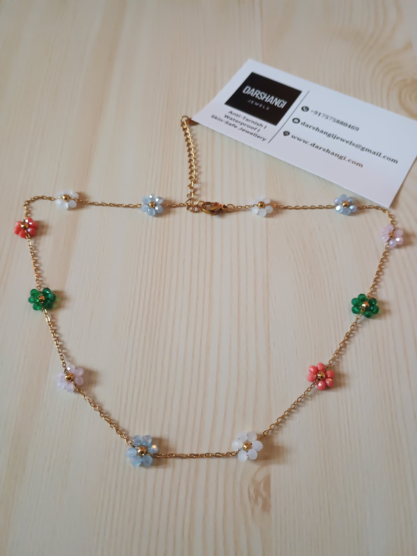 Multicolour flower Necklace