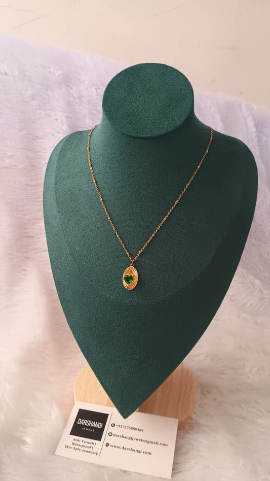 Green Heart Necklace