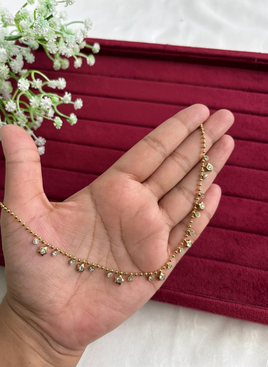 Starry Elegance Necklace with CZ Stones
